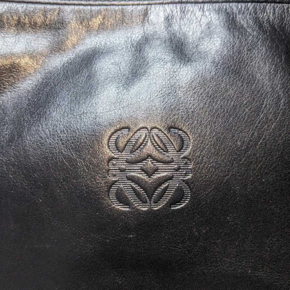 Loewe | Anagram Black Lambskin Leather Zip Around… - image 3