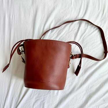 JW Anderson leather bucket bag in brown - image 1