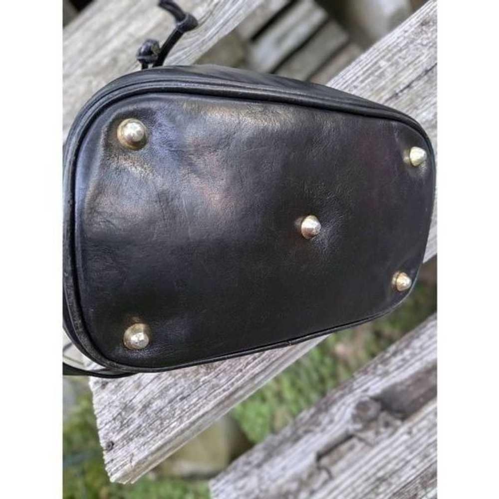 Marino & Orlandi made in Italy black Leather buck… - image 8