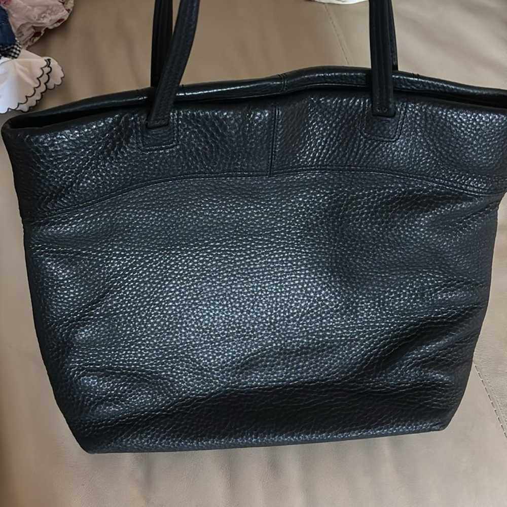 Coach Black Leather Julia Op Art Perry Tote Bag - image 2