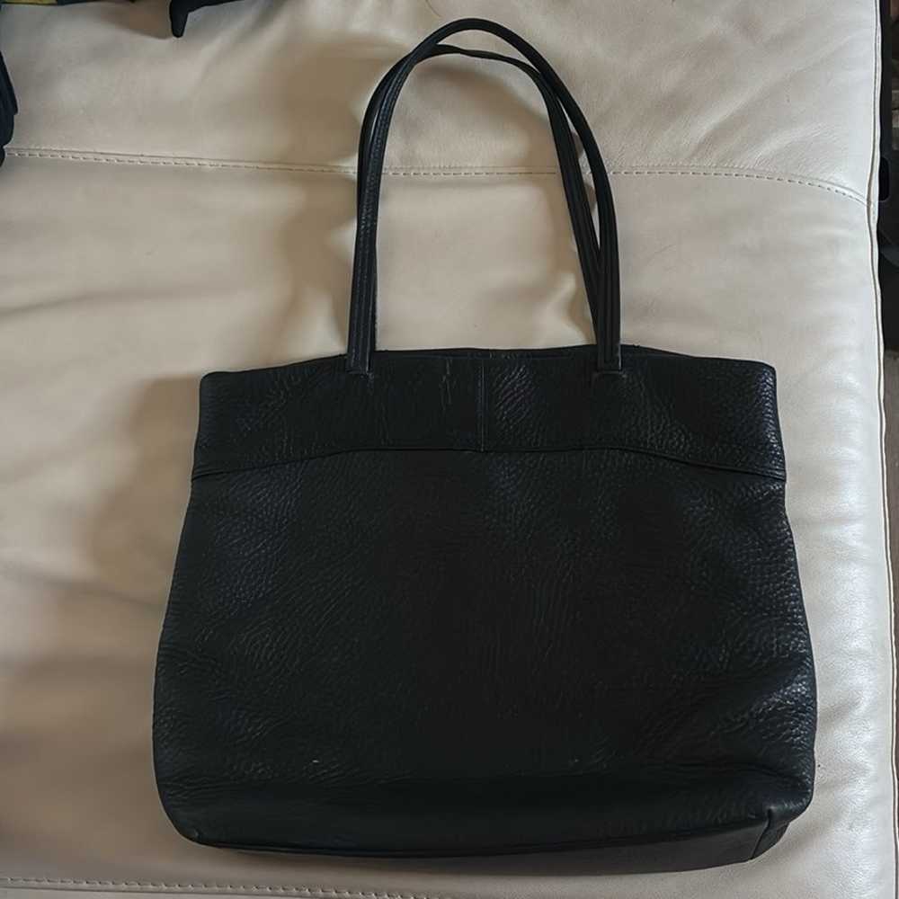 Coach Black Leather Julia Op Art Perry Tote Bag - image 4