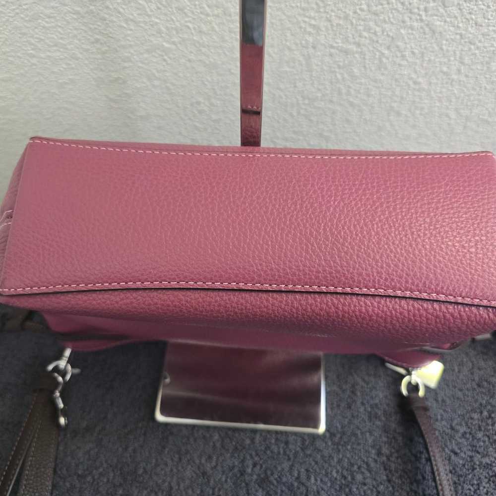 NWOT COACH CA134 Andy Crossbody 2 Way Maroon Pebb… - image 7