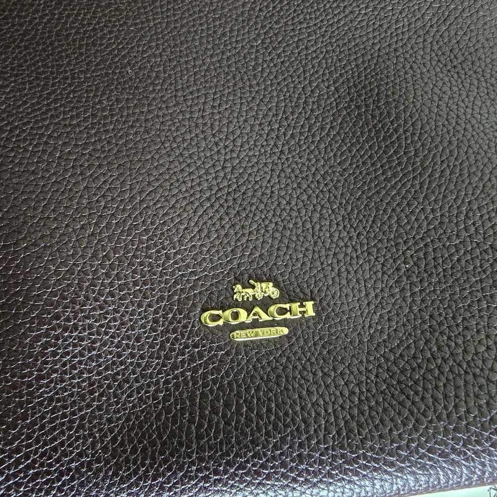 COACH TURNLOCK CHAIN TOTE ZIP-TOP LEATHER SHOULDE… - image 7