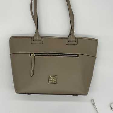 Classic pewter leather Dooney and Bourke