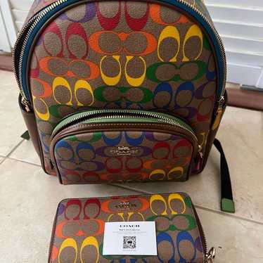 Coach PRIDE Backpack and wallet