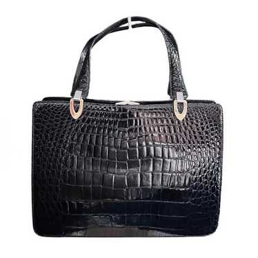 Vintage Crocodile Handbag - image 1