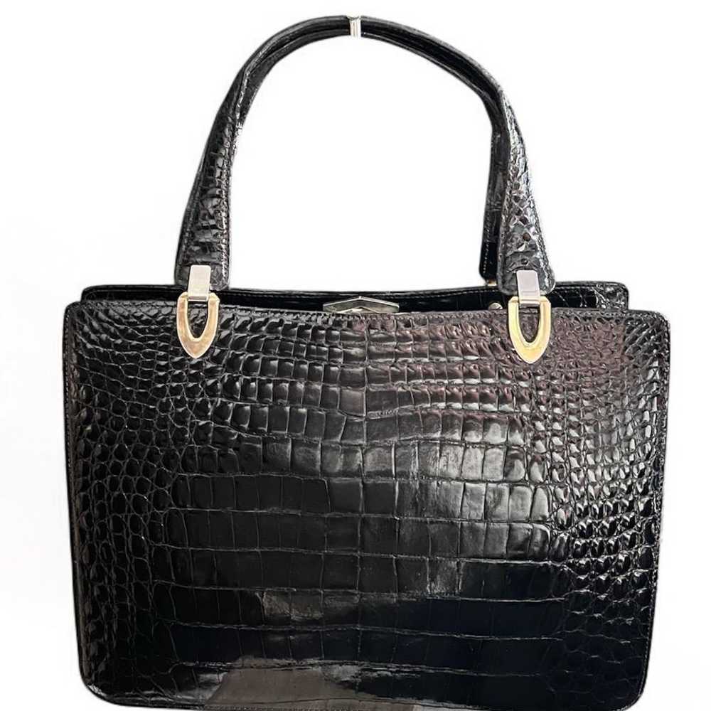 Vintage Crocodile Handbag - image 2