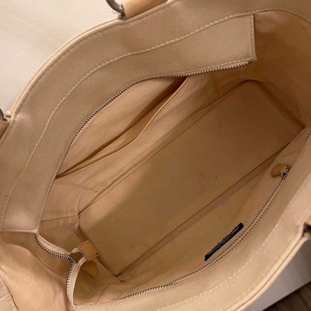 Burberry fabric beige canvas tote bag:)! - image 3