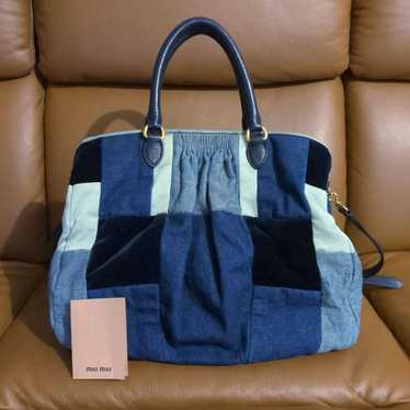 miumiu Denim Handbag Shoulder Bag