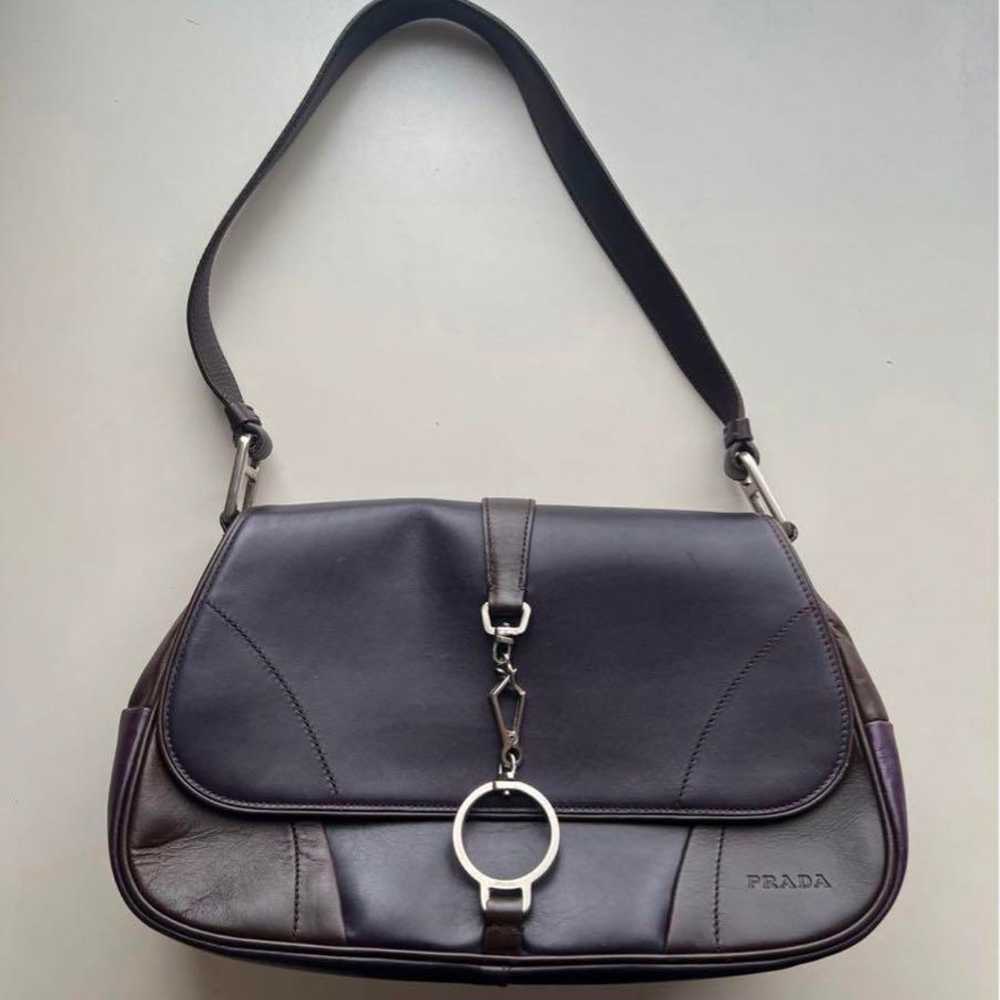 FW2000 PRADA LEATHER SHOULDER BAG - image 1