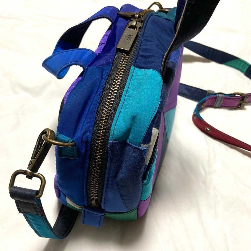 【Excellent condition】WaccoWacco Shoulder Bag Blue… - image 10