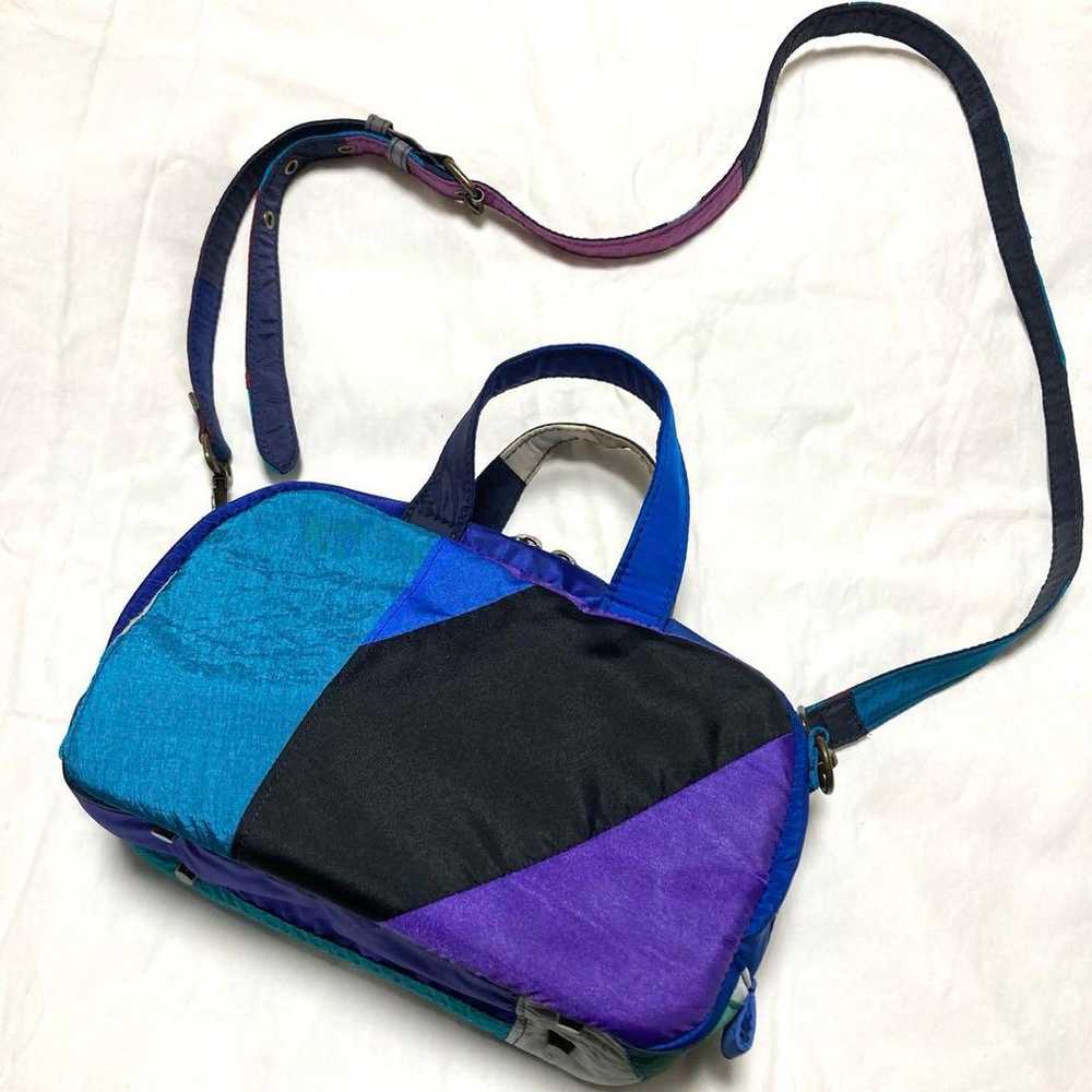 【Excellent condition】WaccoWacco Shoulder Bag Blue… - image 12