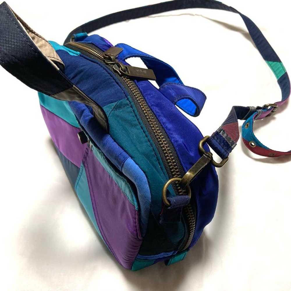 【Excellent condition】WaccoWacco Shoulder Bag Blue… - image 9