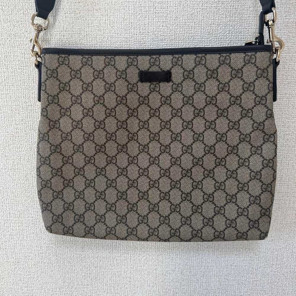 GUCCI GG Pattern Shoulder Bag Beige/Black - image 1