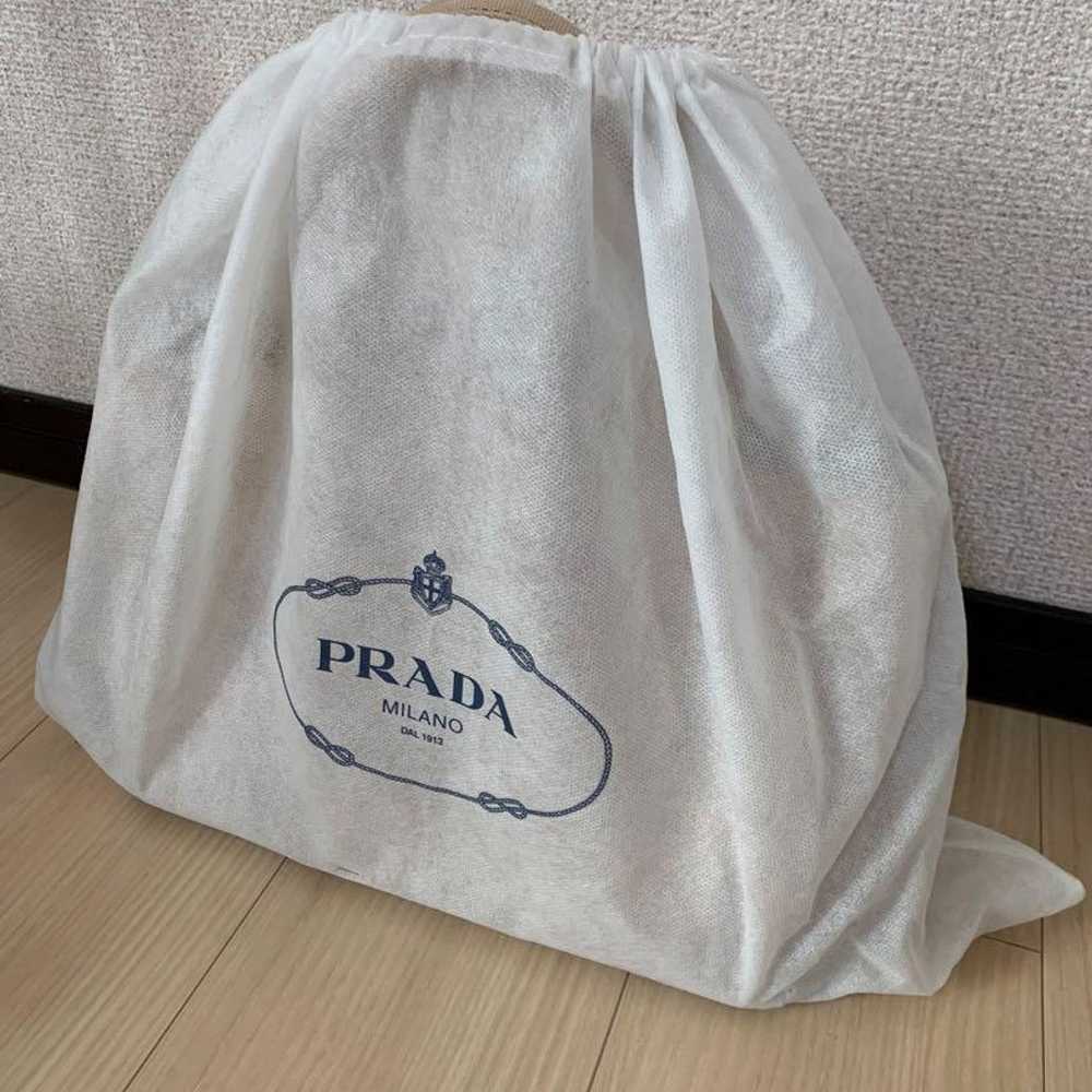 【Like New】PRADA Canapa Tote Bag Beige - image 8