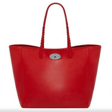 Mulberry red dorset soft leather tote purse