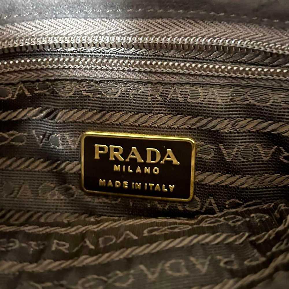 PRADA Gold Chain Shoulder Bag Suede - image 3