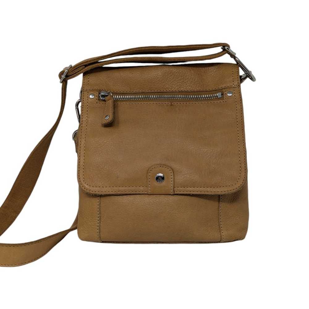 Y2K Fossil Leather Crossbody Bag Tan - image 1