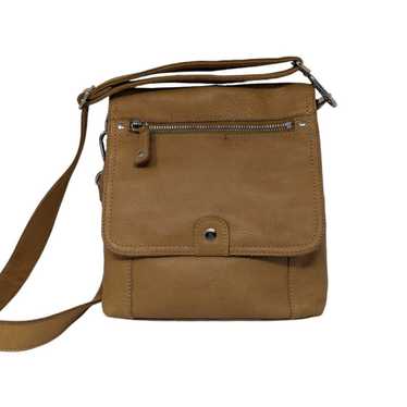 Y2K Fossil Leather Crossbody Bag Tan - image 1