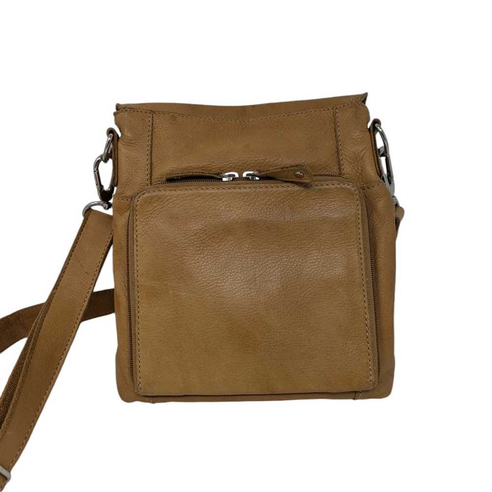 Y2K Fossil Leather Crossbody Bag Tan - image 2