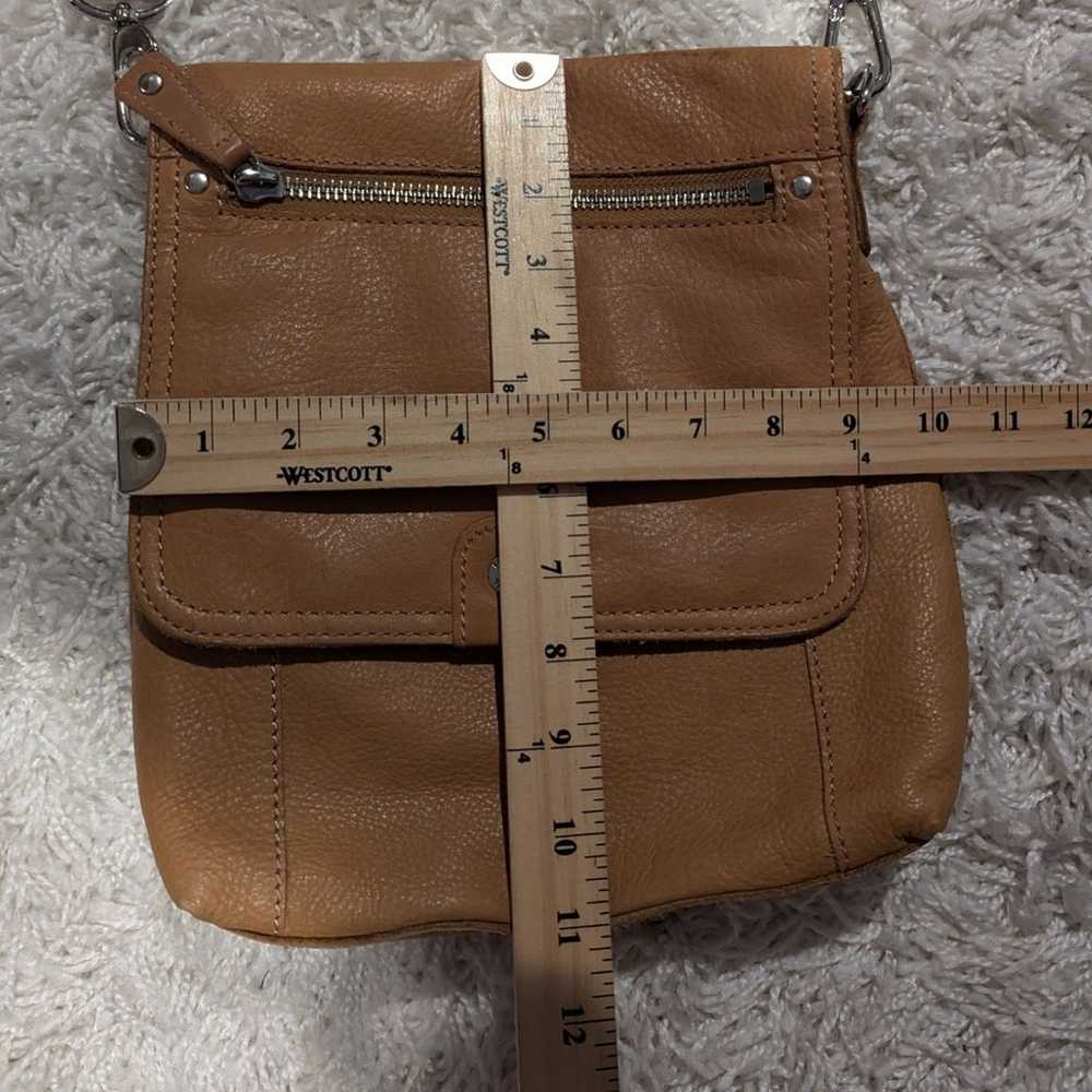 Y2K Fossil Leather Crossbody Bag Tan - image 9