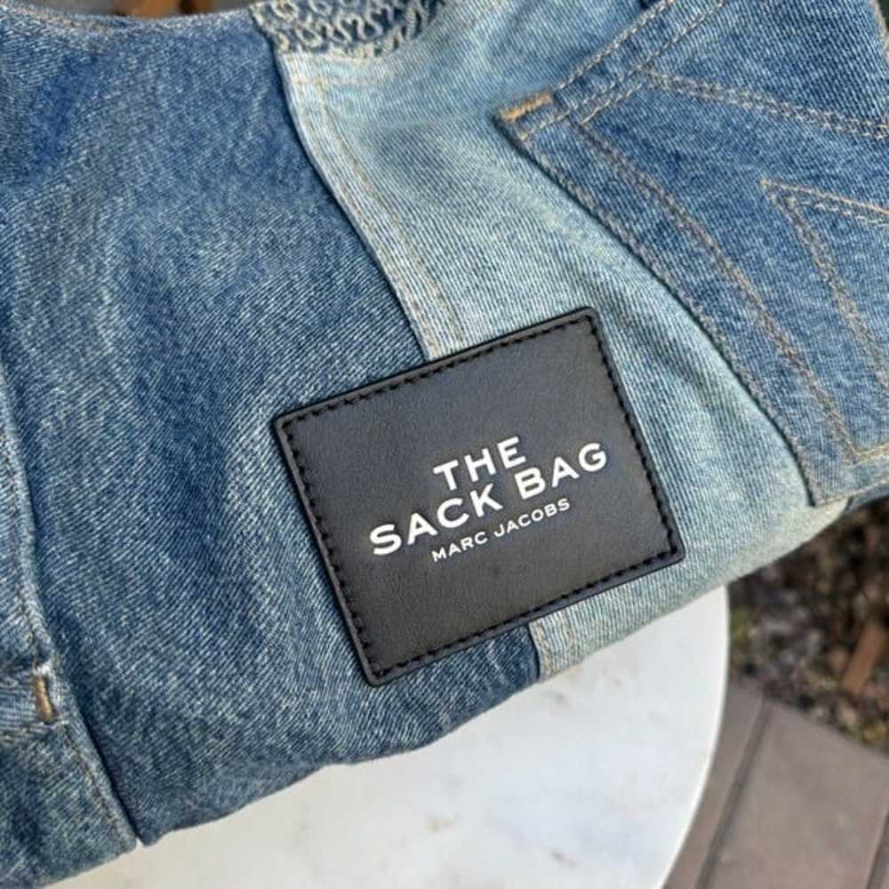 Marc Jacobs The Deconstructed Denim Sack Bag - image 3