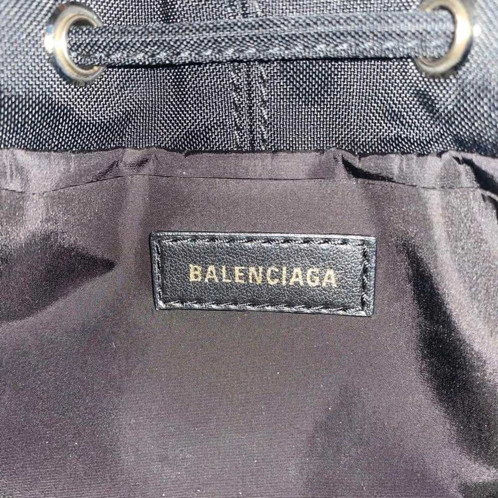 BALENCIAGA Drawstring Bucket XS Nylon Handbag - image 7