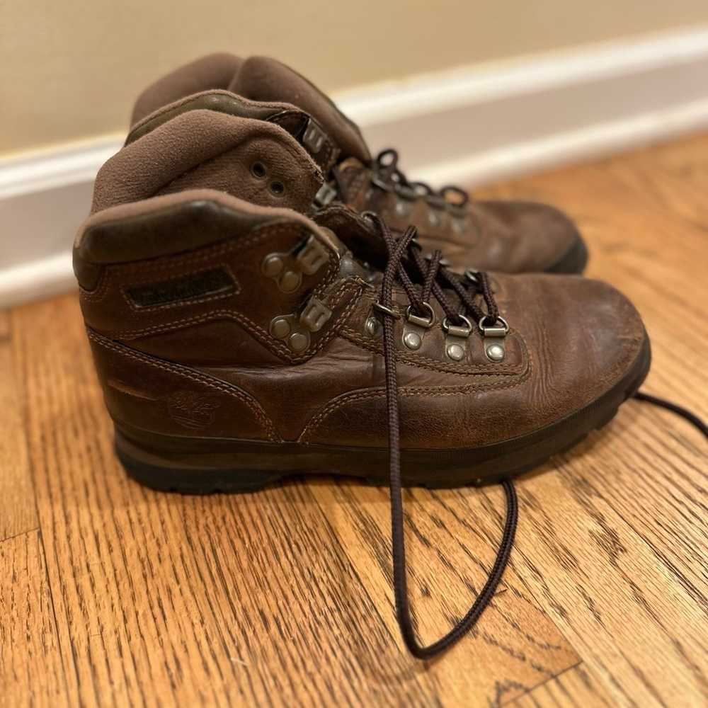 Timberland euro hiker Hiking Boots Brown Leather … - image 3