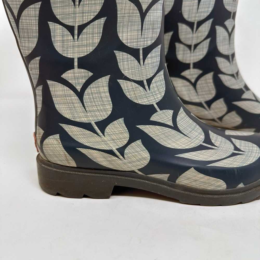 Chooka Retro Floral Tulip Rubber Rain Boots - image 5