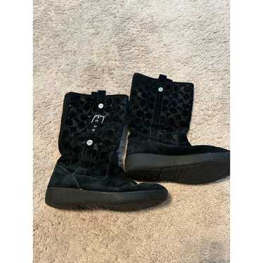 Coach suede boots