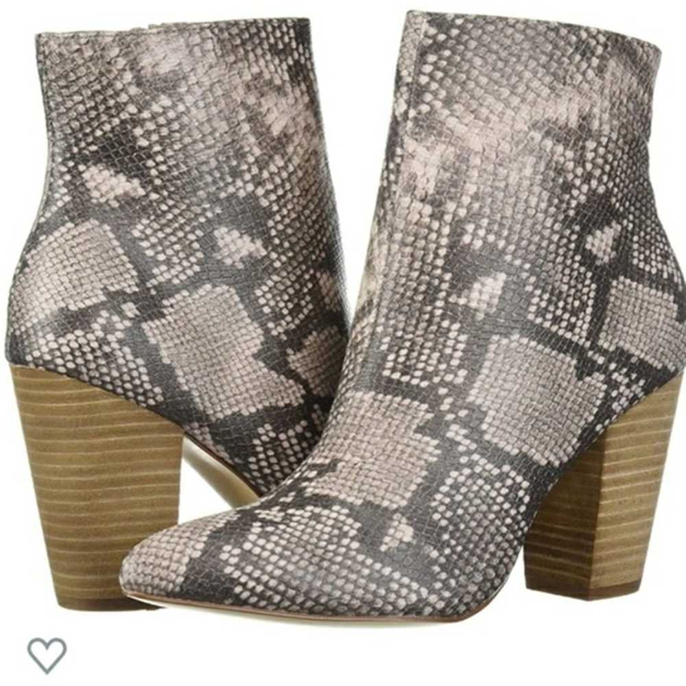 Carlos Santana Lydia Snakeskin Booties Size 7.5 - image 1