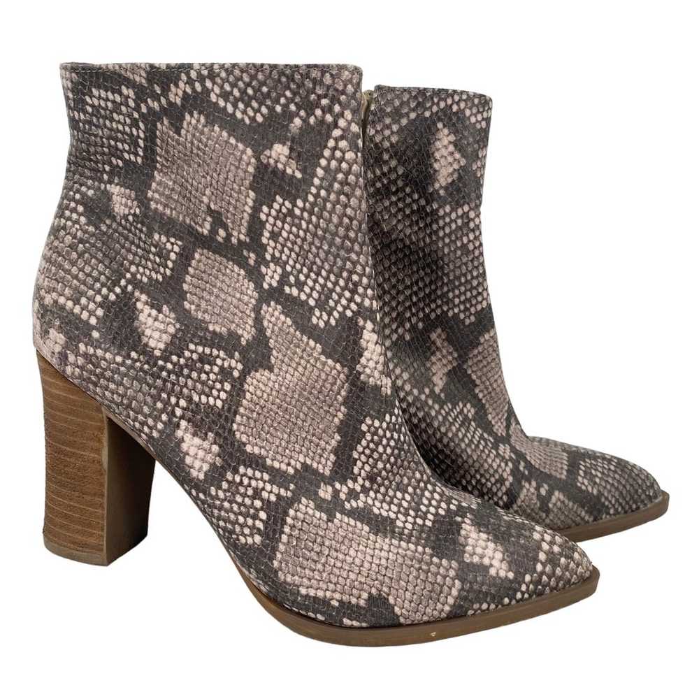 Carlos Santana Lydia Snakeskin Booties Size 7.5 - image 2