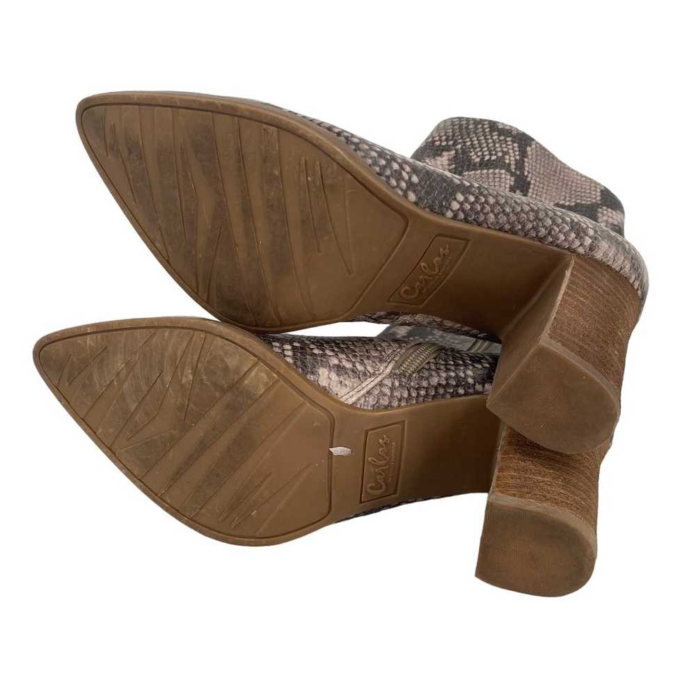 Carlos Santana Lydia Snakeskin Booties Size 7.5 - image 7