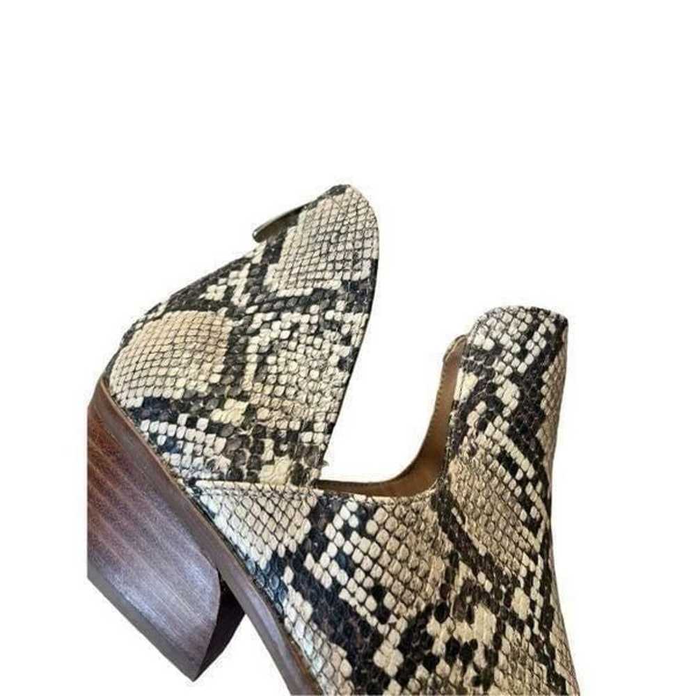 NWOB Steve Madden Snake Print Ankle Booties size … - image 7