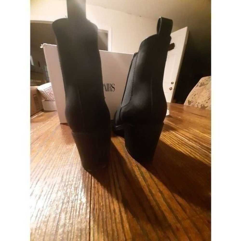 Size 9 Dream Pairs Black PU Fre Chunky High Heel … - image 10