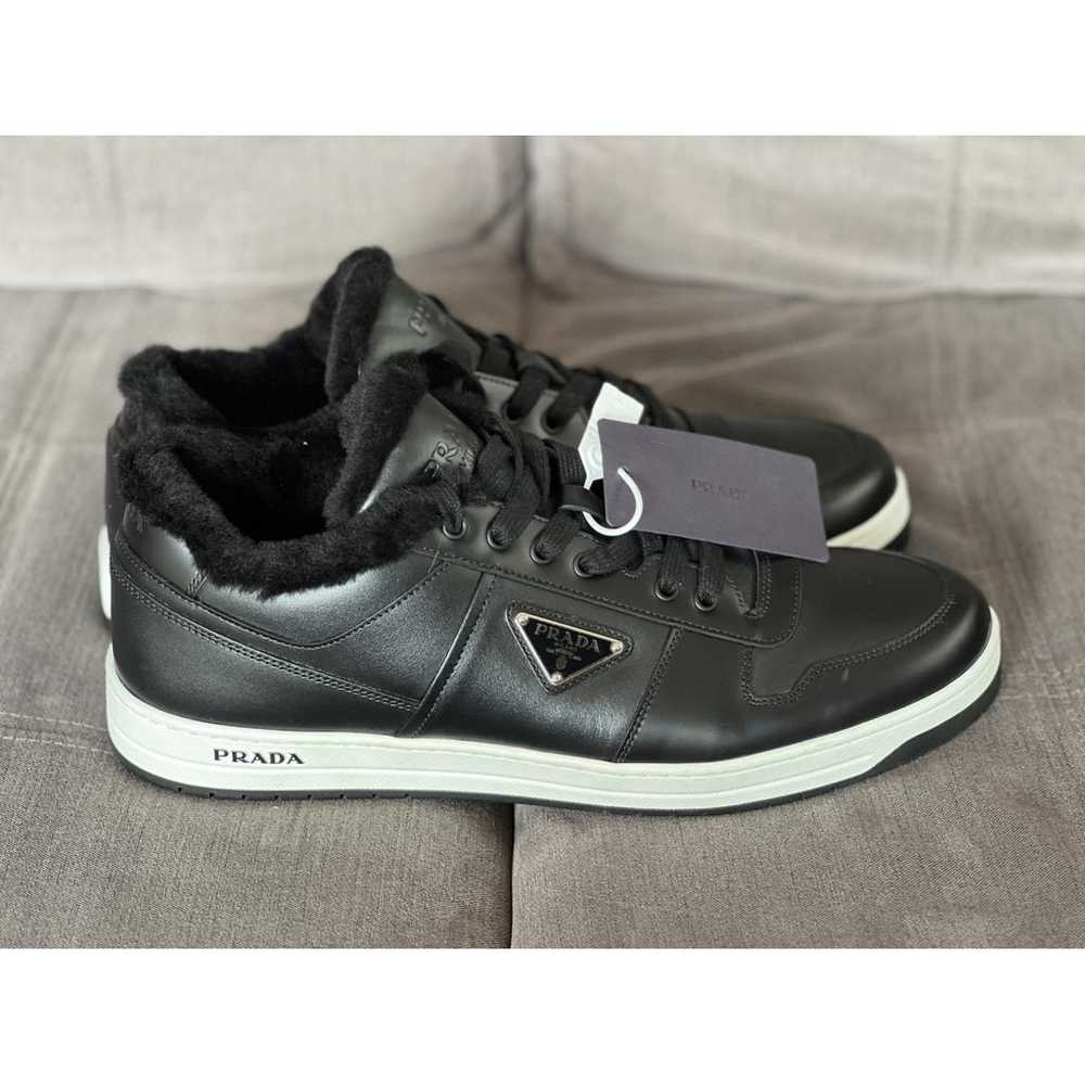 Prada Leather low trainers - image 4