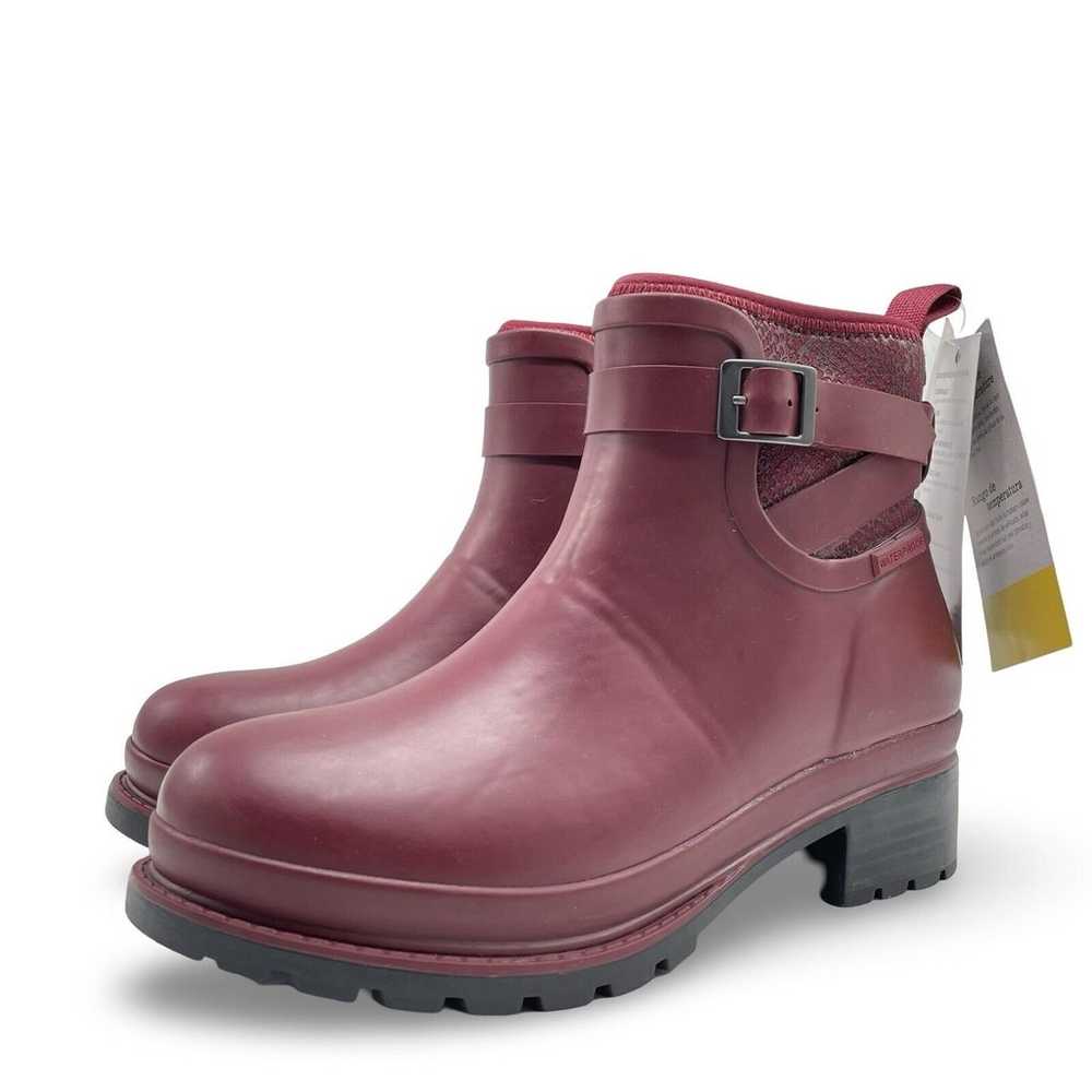 Muck Liberty Burgundy Neoprene Rubber Waterproof … - image 1