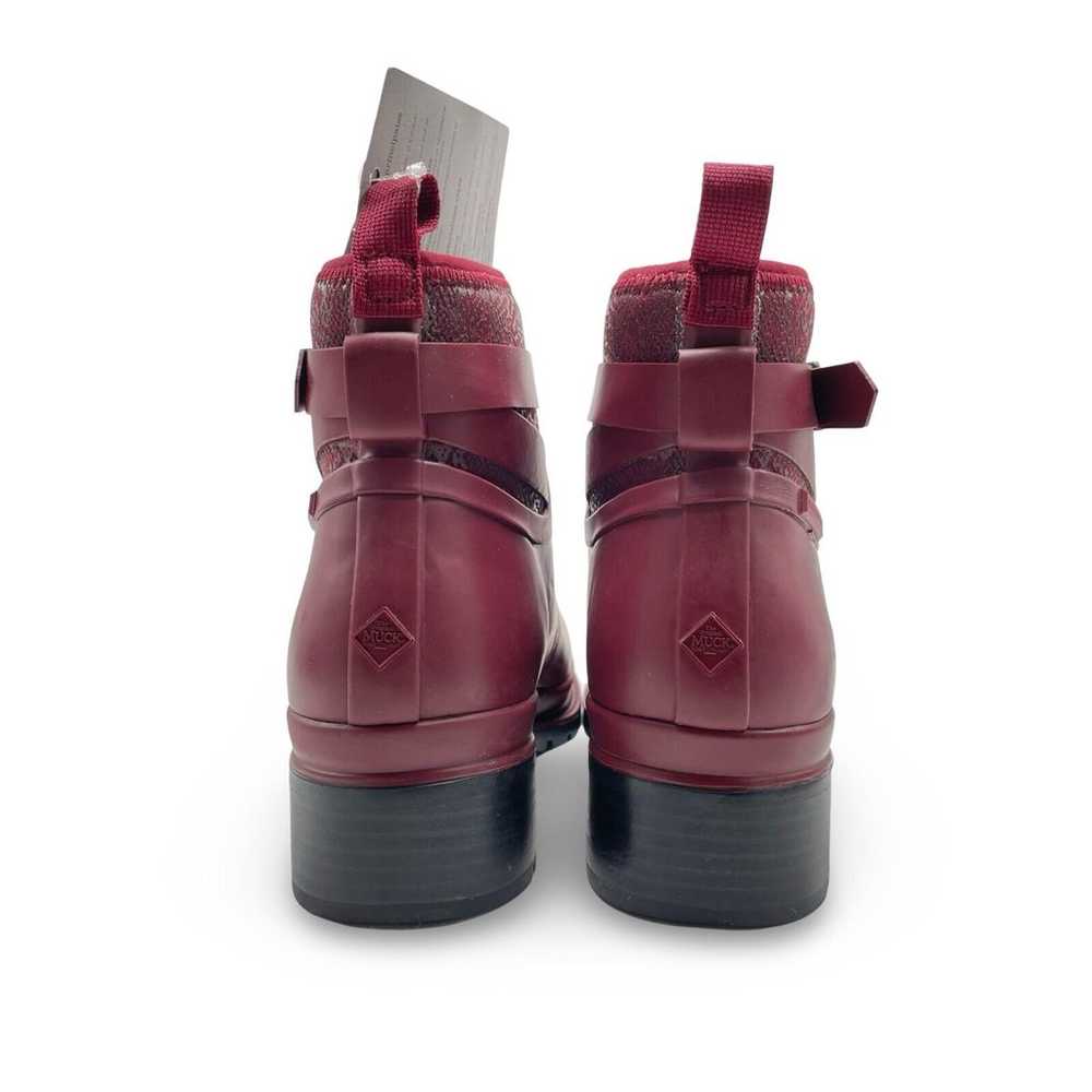 Muck Liberty Burgundy Neoprene Rubber Waterproof … - image 6