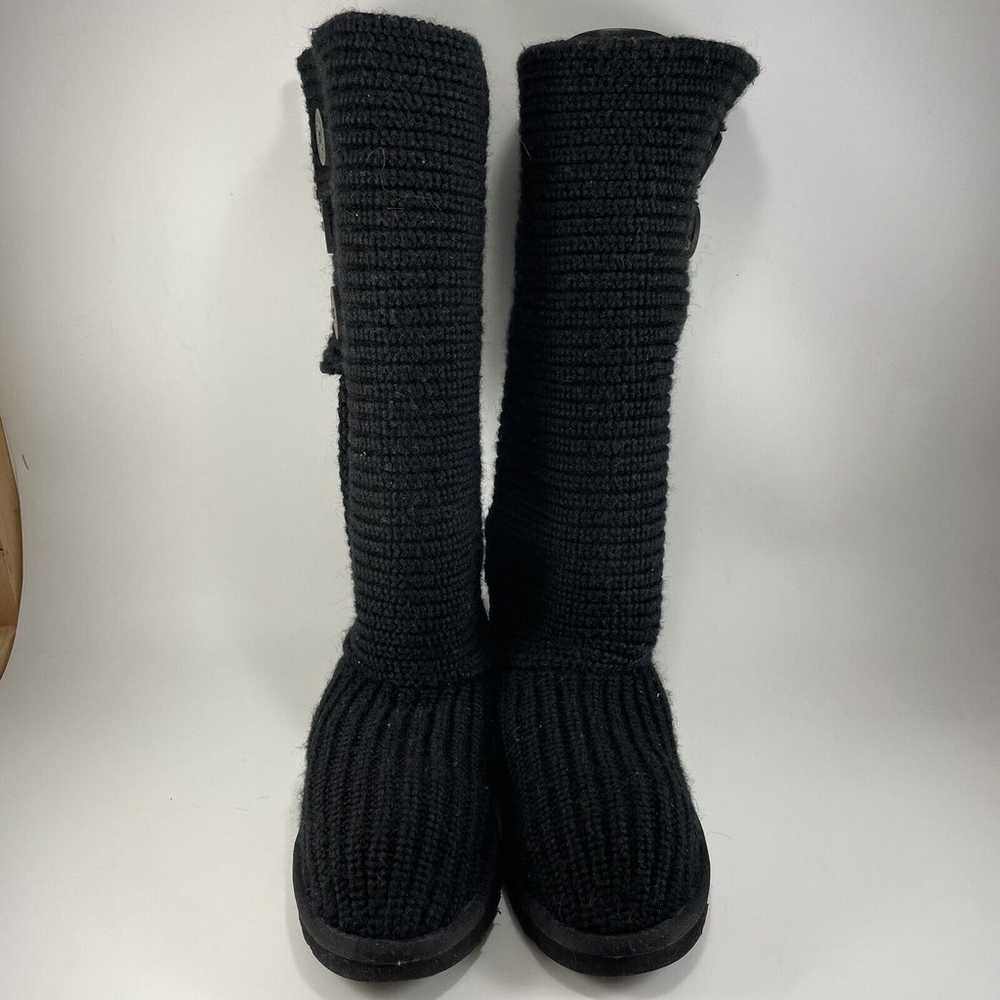 UGG Australia Black Classic Cardy Knit Tall Sweat… - image 4