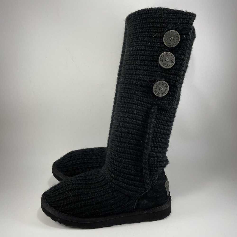 UGG Australia Black Classic Cardy Knit Tall Sweat… - image 5