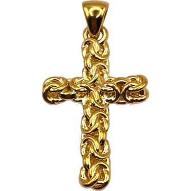 14 Karat Yellow Gold Cross Pendant #19994