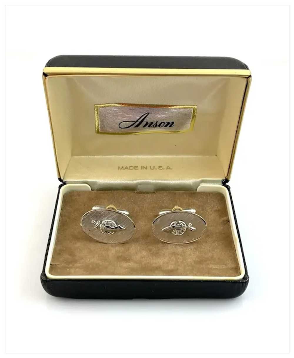 IMMACULATE Pair of Vintage 1950s Anson Rhodium Pl… - image 5