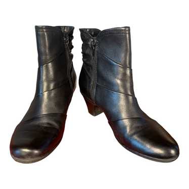 Cobb Hill Women's Sarah Dress Black Leather Boots 