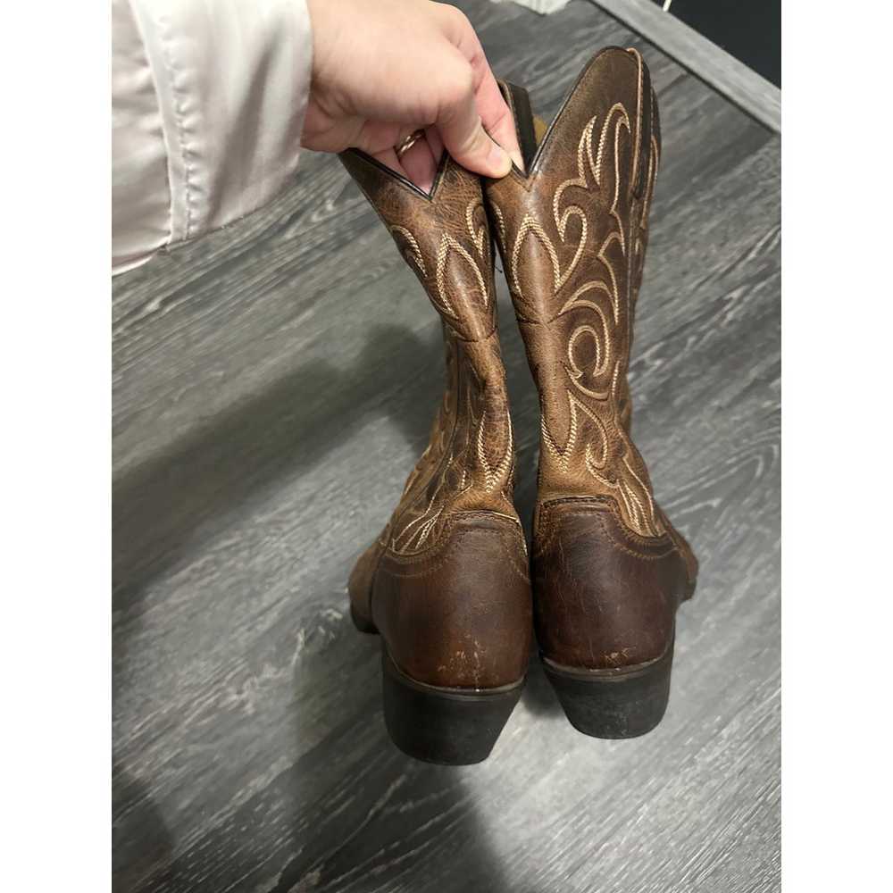 Laredo Brown Cow Girl Women's boots size 7.5 - image 11