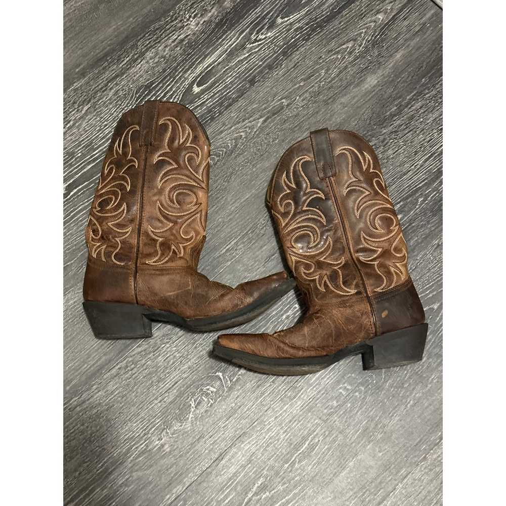 Laredo Brown Cow Girl Women's boots size 7.5 - image 1