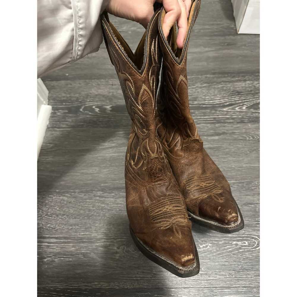 Laredo Brown Cow Girl Women's boots size 7.5 - image 4