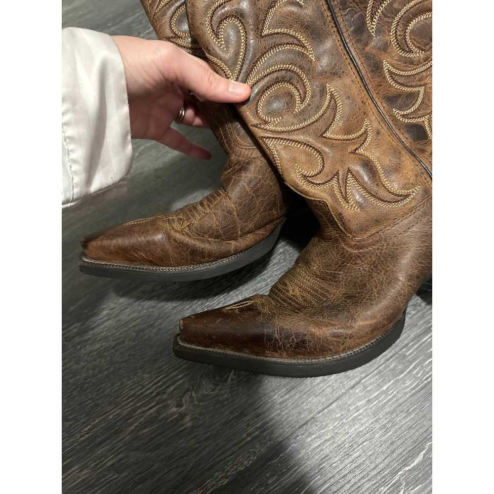 Laredo Brown Cow Girl Women's boots size 7.5 - image 9