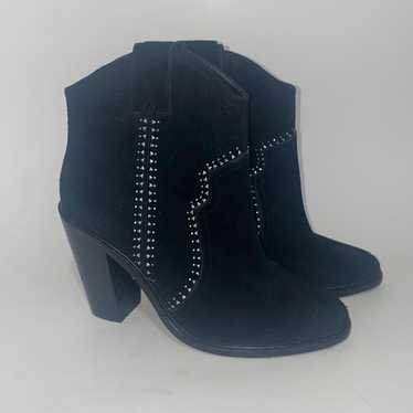 Joie monte black suede ankle booties