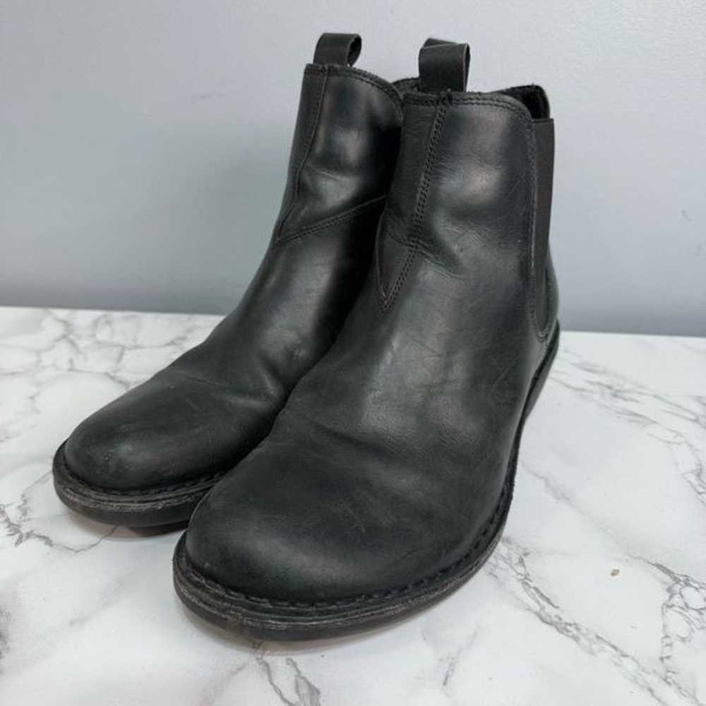 FLY London Women’s Wedge Boots sz 9 Euro 40 Leath… - image 1