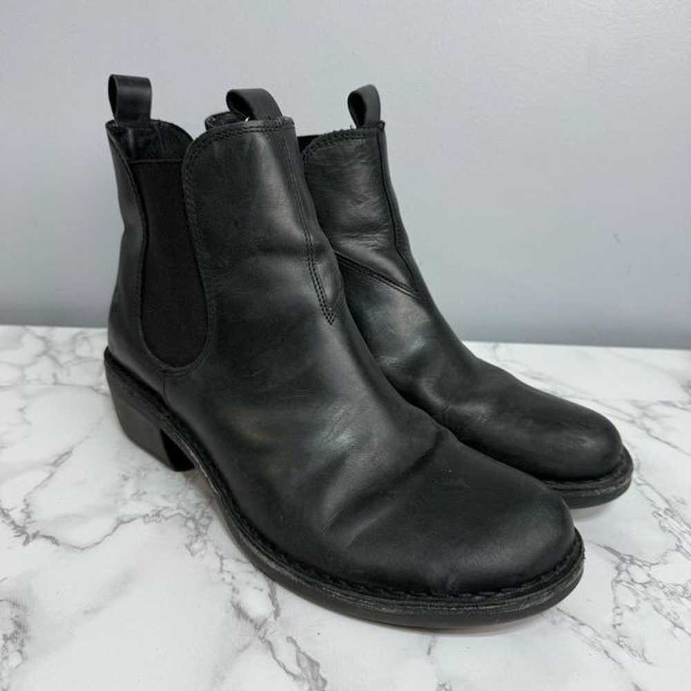 FLY London Women’s Wedge Boots sz 9 Euro 40 Leath… - image 2